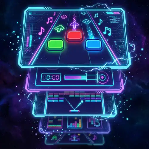 Quzu Critters scanner blueprint showing built-in minigames