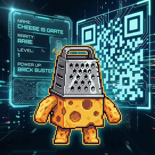 Cheese Is Grate, rare Quzu Critters character revealed from QR code scan